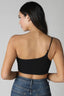 One Shoulder Ribbed Bralette