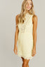 Lace Detail Dress Light Yellow
