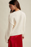 'MERRY' GLITTER SWEATER: WHITE/RED