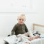 Winter Green Organic Snap Long Sleeve Ribbed Bodysuit