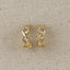 18k Gold Filled Infinity Cz C-Hoop Earrings