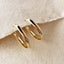 18k Gold Filled 40mm Hollow Continuous Hoop Earrings
