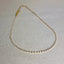 18k Gold Filled 1.5mm Baguette CZ Tennis Necklace