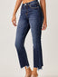 Curvy High Rise Slim Straight Jeans