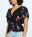 Elaina Floral Blouse - Black