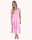 Fluttler Sleeve Maxi Dress