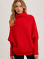 Slouch Neck Dolman Pullover - Ruby