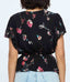 Elaina Floral Blouse - Black