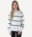 Turner Hoodie - Ivory Black Stripe