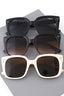 Square Sunglasses With Gold Deail