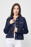 Classic Vintage Denim Jacket - Solid Dark