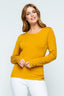 Button Shoulder & Sleeve Sweater - Mustard