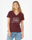 Linton ND Coordinates V Neck Tee - Maroon