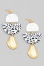 Tiered Semi Circle Drop Earrings