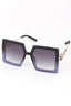 Big Square Cutout Detail Sunglasses