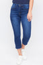 Missy Hide Your Muffin Top Skinny - Dark Indigo