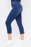 Missy Hide Your Muffin Top Skinny - Dark Indigo