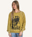 The Band Vintage-Washed Sweatshirt - Yellow