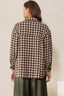 Curvy Front Button Down Tweed Oversized Jacket