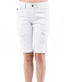 1 Button Shorts -White