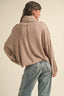 Turtle Neck Dolman Sleeve Sweater - Coco