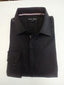 Solid Black Men's Long Sleeves Dress Shirt