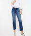 Dolores Mid Rise Slim Straight - Dark