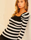 Puff Sleeve Stripe Sweater