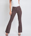 Hyperstretch High Rise Flare -Cocoa