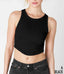 Curved Hem Crew Neck Crop Top