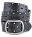 Vintage Embossed Studded Belt - Black