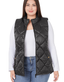 Sleeveless Quilted Vest - Black