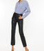 Judith High Rise Faux Leather Skinny Straight - Black