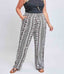 Missy Plus Elastic Waist Pant W/ Slit Hem