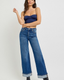 Colbie Tummy Control High Rise Cuffed Wide Jeans