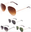 Metal Flat Top Aviator Sunglasses