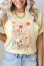 Wild Flower Field Comfort Colors Tee - Butter