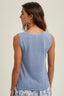 Lightweight Sweater Tank Top - M. Blue