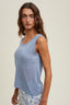 Lightweight Sweater Tank Top - M. Blue