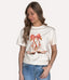 Coquette Bow & Floral Boot Colors Tee - Ivory
