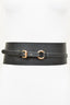Leather Waist Belt w/Gold Hardware