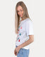 Christmas Tree Snowflake Sprinkles Graphic Tee - White