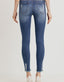 Mid-Rise Distressed Skinny w/Underlay