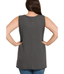 Sleeveless Round Neck Top - Ash Grey