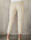On The Go Faux Leather Joggers - Cream