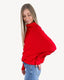 Slouch Neck Dolman Pullover - Ruby