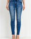 Contrast Wash Ankle Skinny