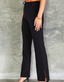 Classic Trouser w/ Side Slit - Black