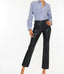 Judith High Rise Faux Leather Skinny Straight - Black