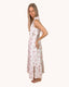 Floral Tie Strap Ruched Detail Maxi Dress